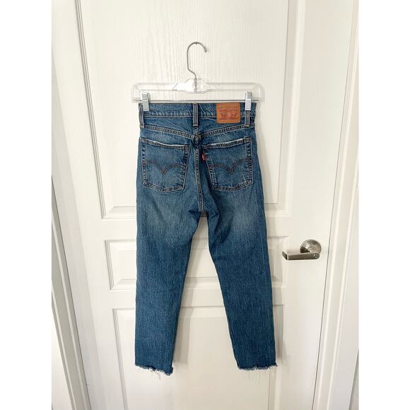 Levi’s Wedgie Straight Jeans Lasting Impression Blue Size 24 - Picture 7 of 16